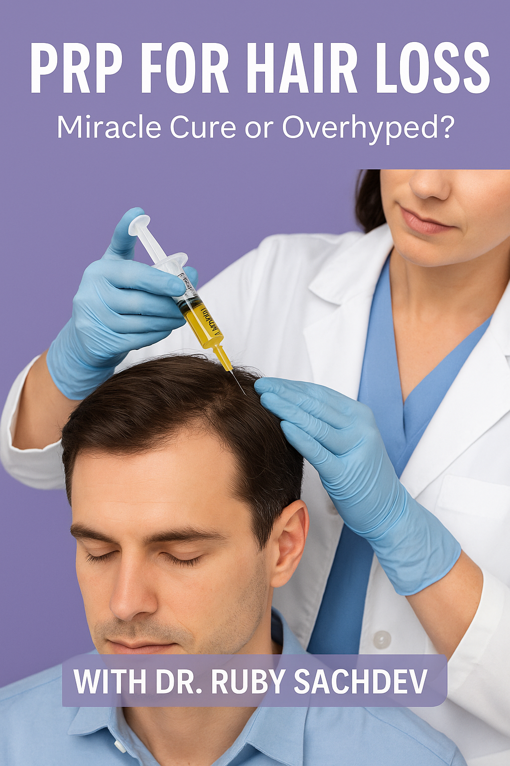 PRP hair loss treatment with Dr. Ruby Sachdev in Bangalore